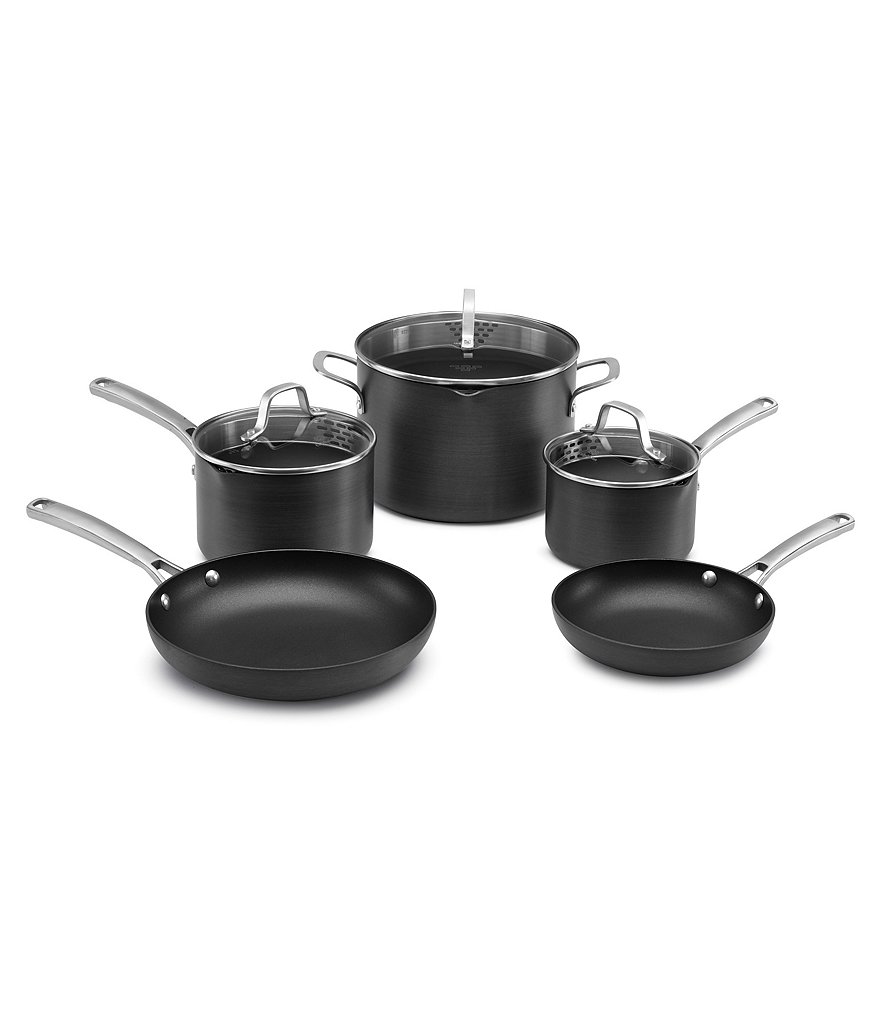Calphalon Classic Nonstick 8-Piece Hard-Anodized Cookware Set