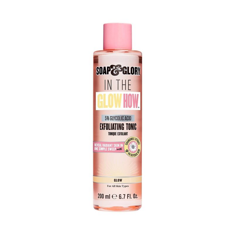 Soap & Glory In the Glow How Vitamin C 5% Glycolic Acid Exfoliating Tonic - 6.7 fl oz