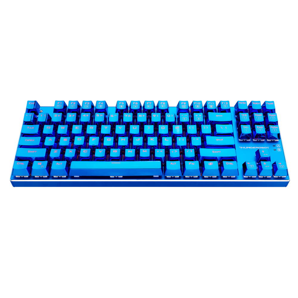 Thunderobot Blue Blood K750B Black Switch 87 Keys Mechanical Gaming Keyboard with Electroplacted Key Caps RGB Backlight-JG08050AA