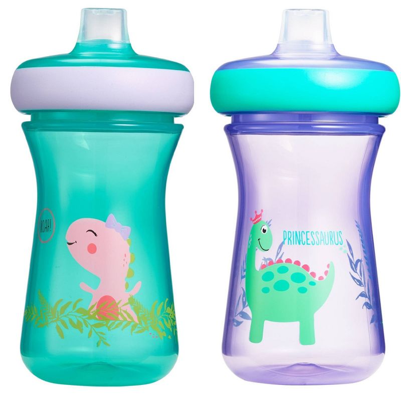 Tommee Tippee 2pk Insulated Straw Toddler Cup - Pink/Mint - 9oz