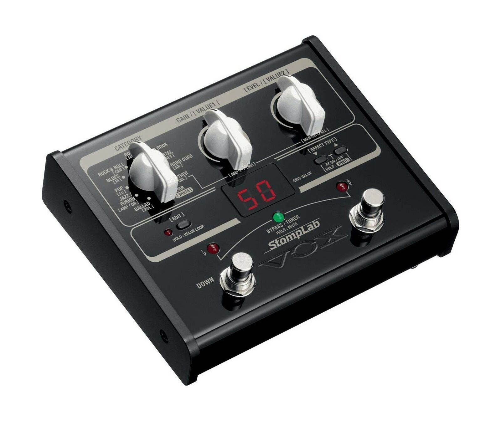 VOX StompLab 1G Multi-Effects Modeling Pedal for Guitar