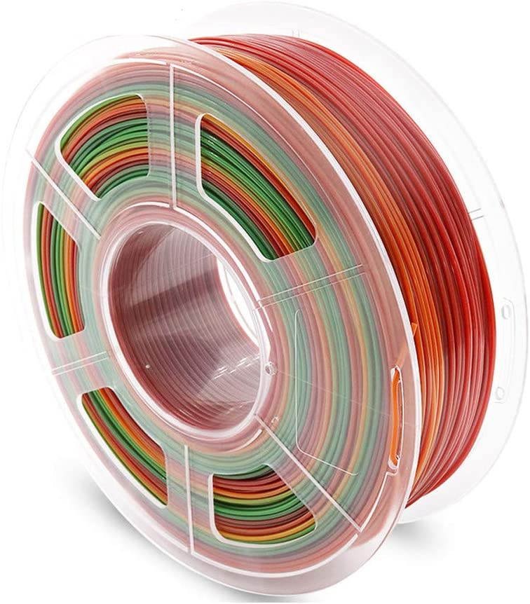 Aystkniet PETG Filaments 1.75mm, Premium 3D Printer Rainbow Filament Dimensional Accuracy +/- 0.02 mm, 1KG 2.2LBS Spool Printing Consumables, Fit Most FDM Printer