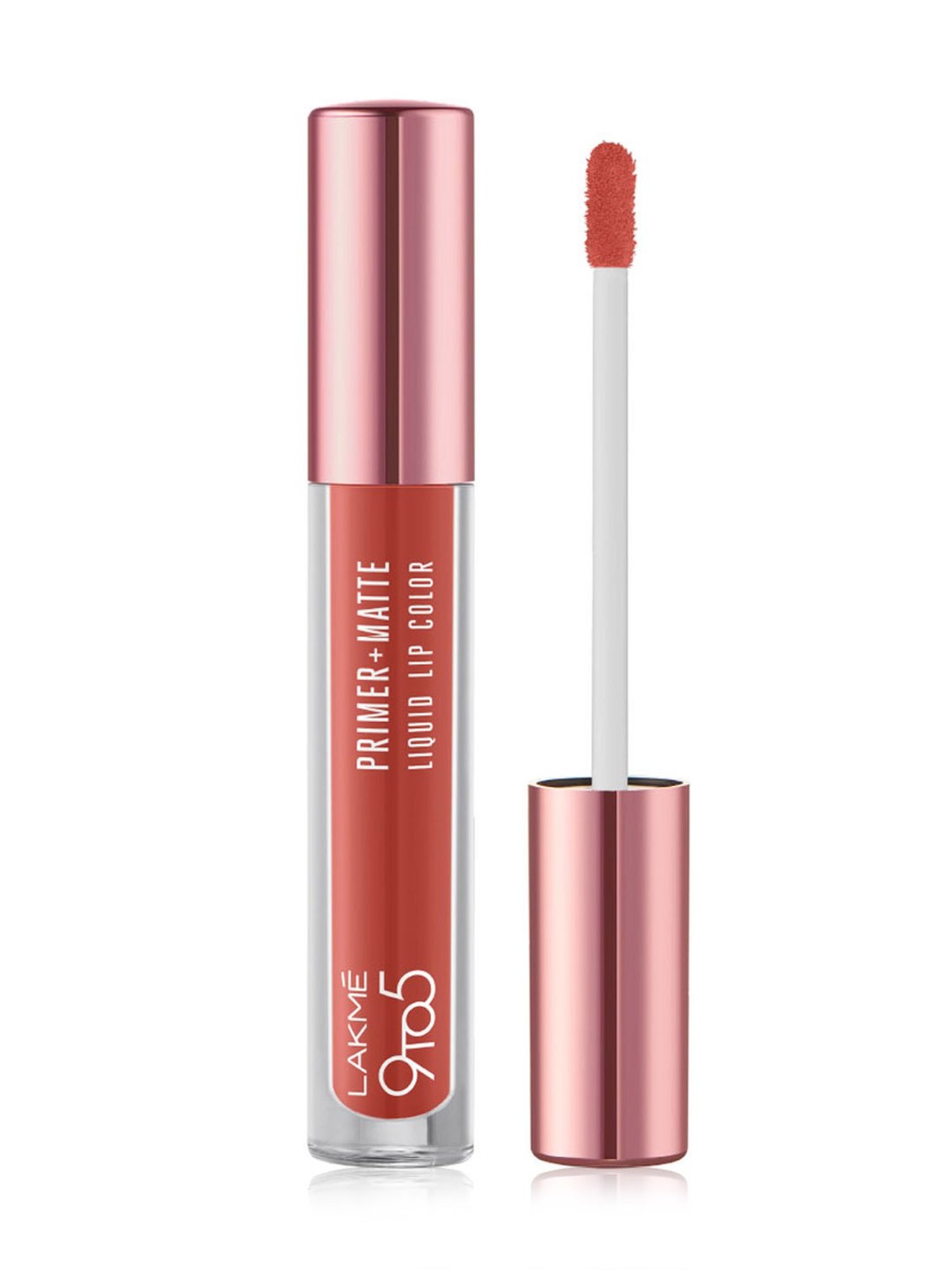 Lakme 9to5 Primer + Matte Liquid Lip Color MP4 Salmon Pink - 4.2 ml