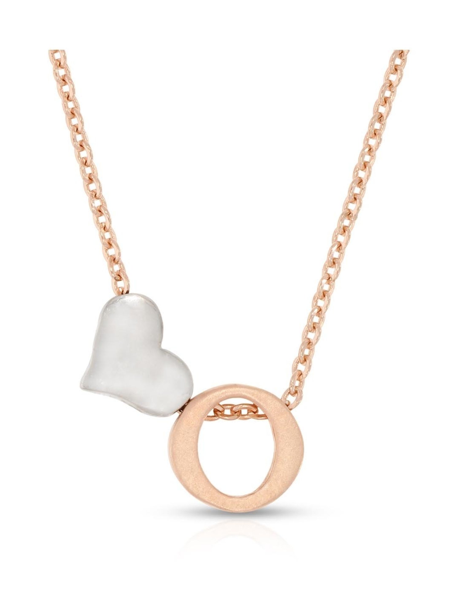 Anayra 92.5 Sterling Silver Initial Letter Charm Pendant without Chain for Women