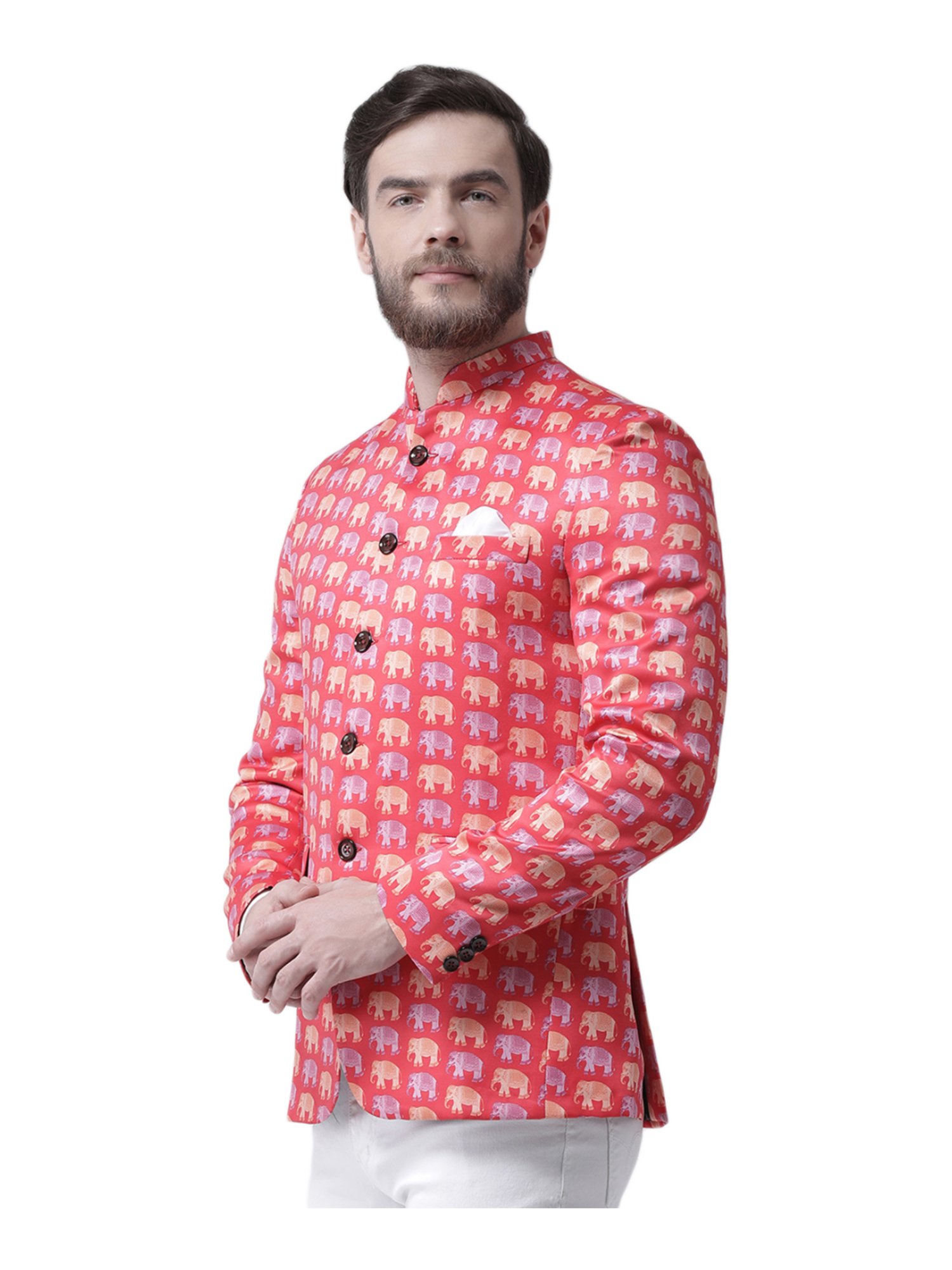 Hang Up Multicolor Regular Fit Printed Blazer