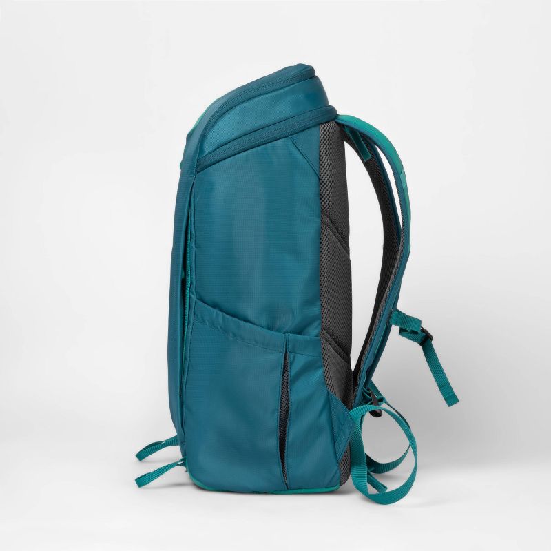 WIB Miami City Slim Backpack for up-to 14.1" Notebook , Tablet, eReader - Green - Twill Polyester - Twill Polyester, Microsuede - Shoulder Strap