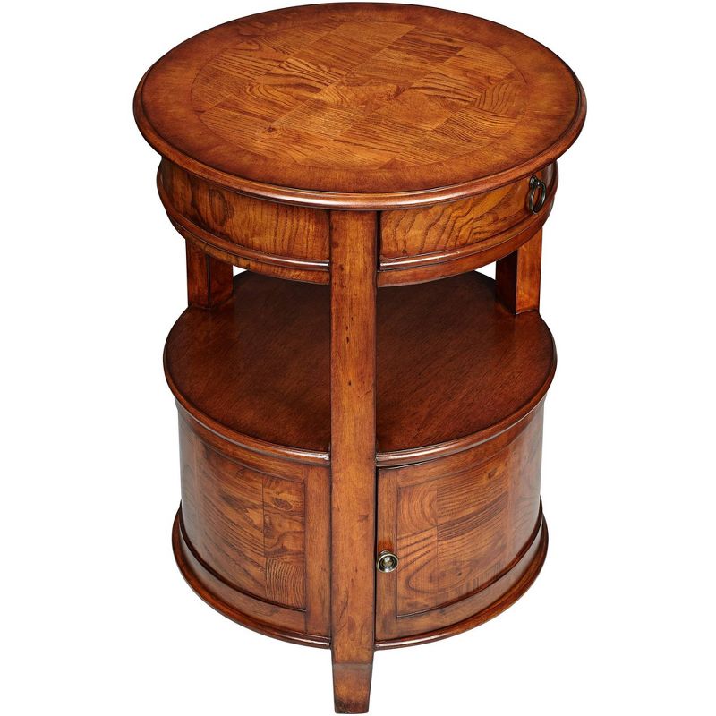 Kensington Hill Kendall 20" Wide Cherry Finish Small Round Accent Table