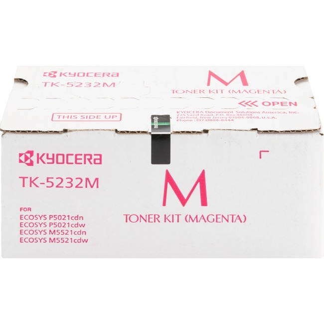 Magenta Toner Cartridge for Kyocera TK-5232M ECOSYS M5521cdw, ECOSYS P5021cdw, Genuine Kyocera Brand