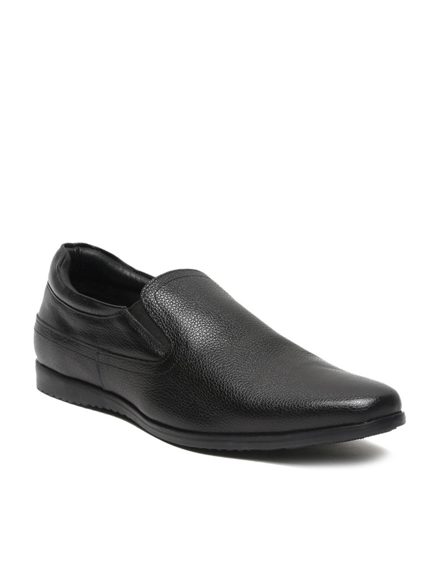 Teakwood Leathers Men's Black Formal Loafers