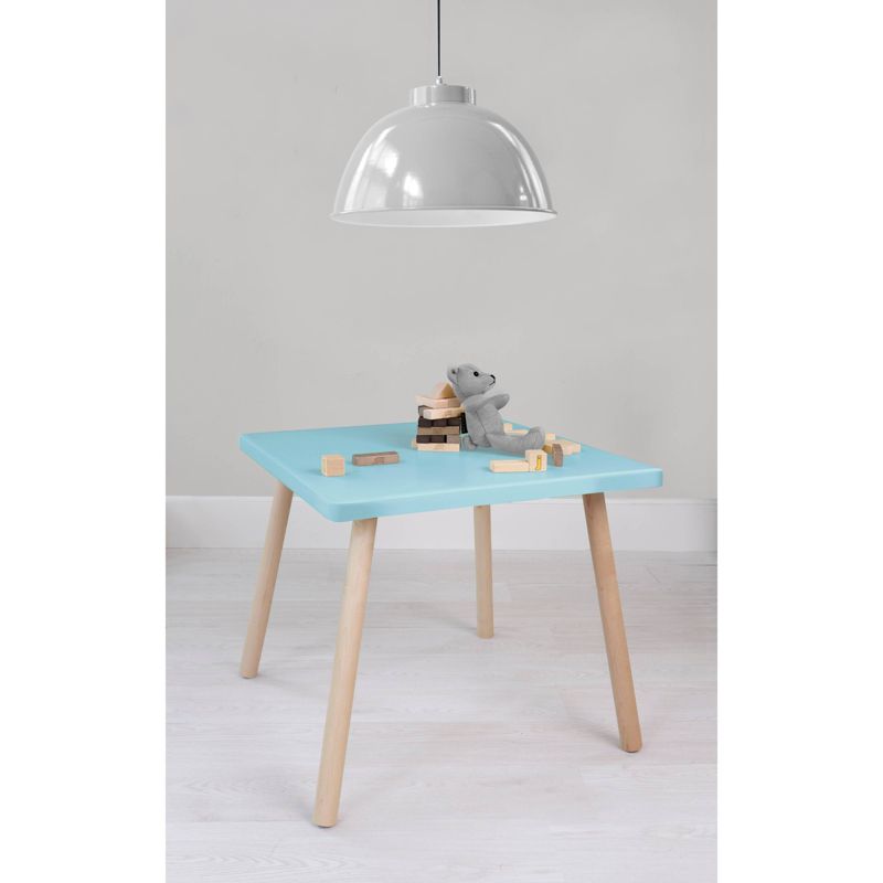23.5" Peewee Round Kids' Table Maple/Sky Blue - Nico & Yeye