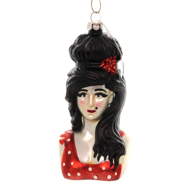 Holiday Ornament 4.75" Amy Winehouse Christmas Rhythm Blues Singer  -  Tree Ornaments