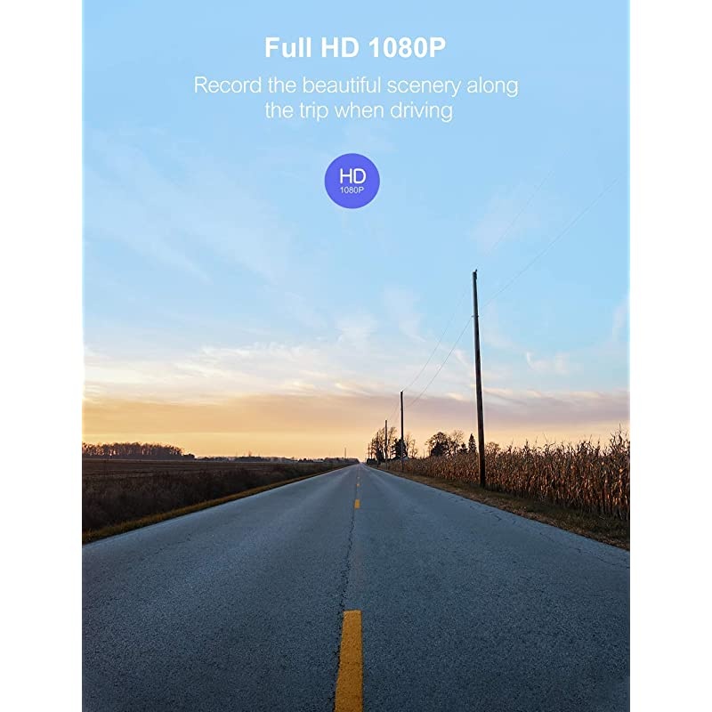 Dash Cam,  1080P Dash Camera for Cars 3&rdquo; LCD Screen Car Camera 170&deg; Wide Angle DVR Recorder with WDR, G-Sensor, Loop Recording and Motion Detection