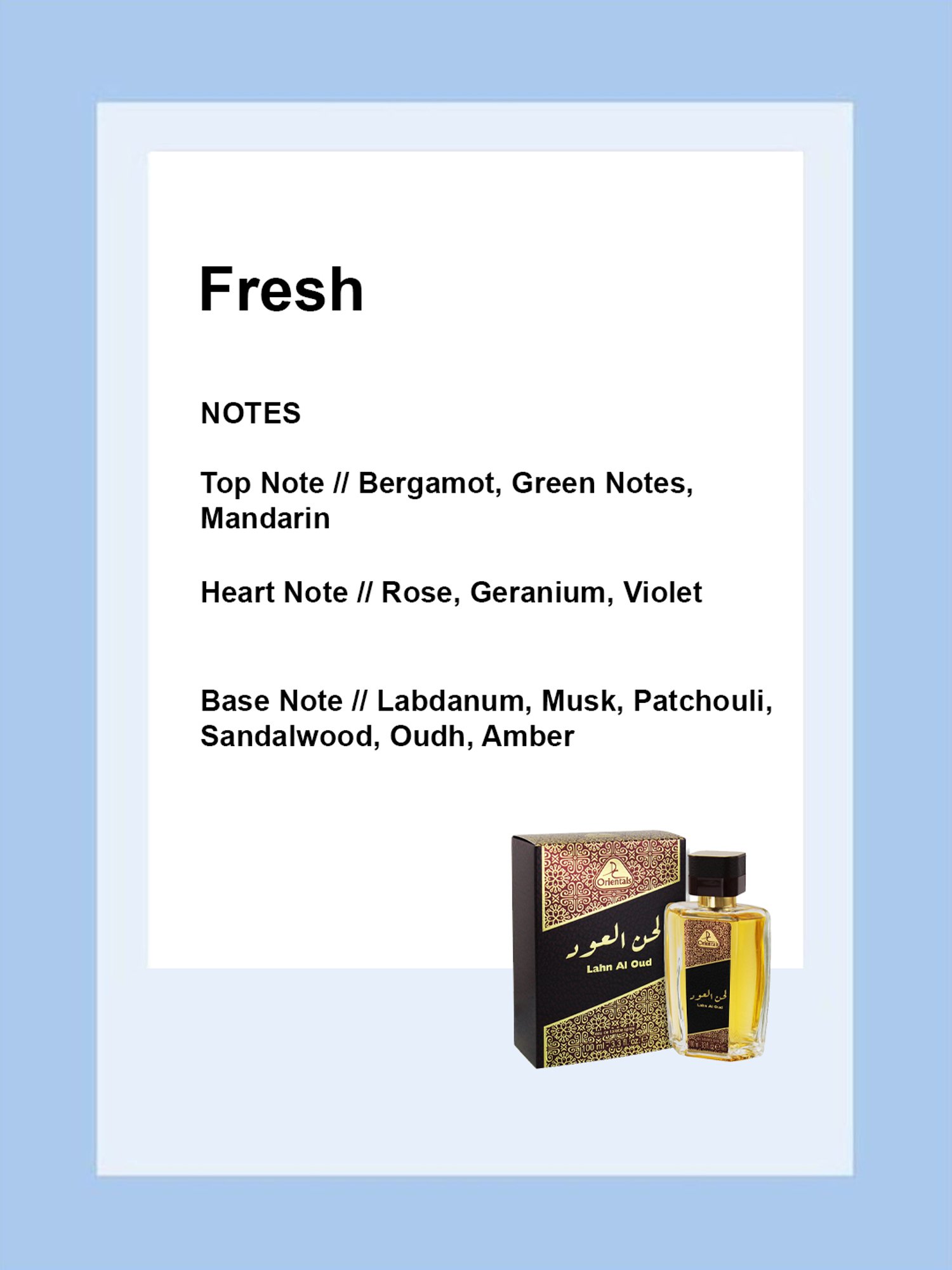 Dorall Collection Orientals Lahn Al Oud Eau de Toilette Spray - 100 ml