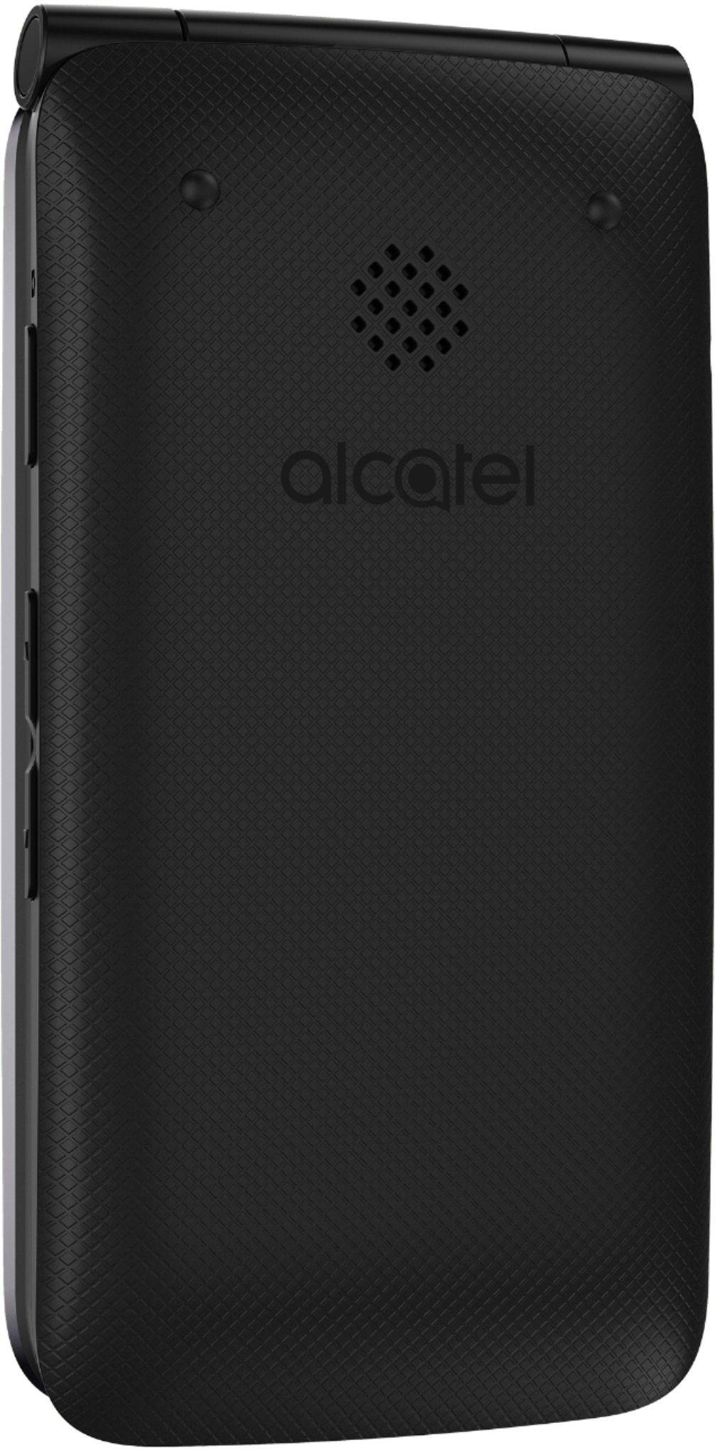 Alcatel QUICKFLIP 4044C Cricket Unlocked 4G LTE HD Voice Flip Phone - Grey