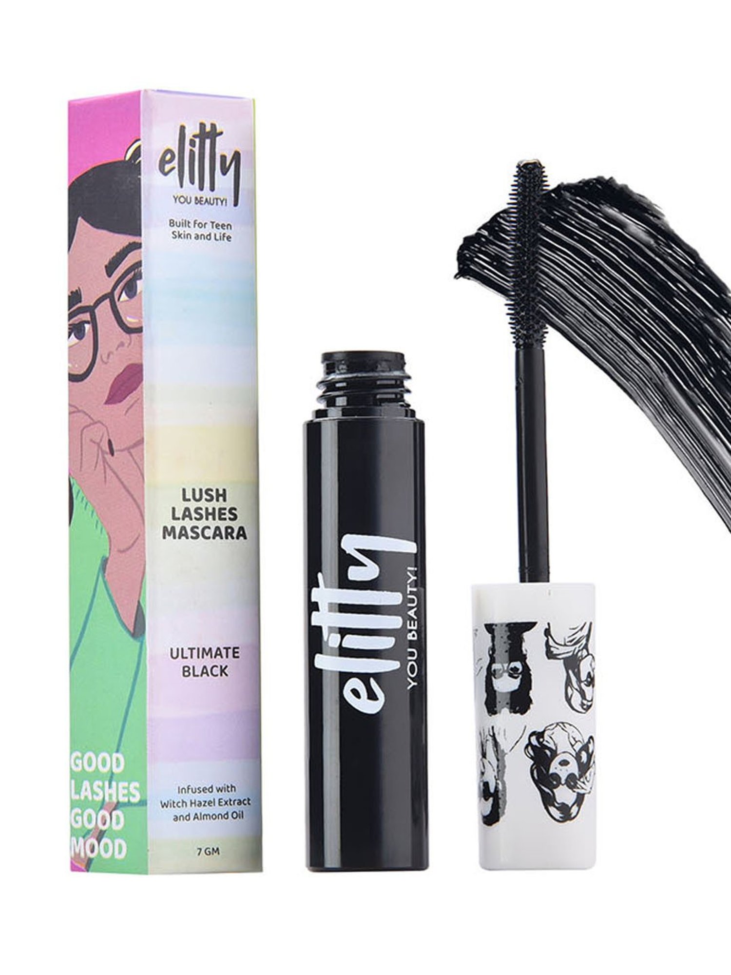 Elitty Lush Lashes Mascara Ultimate Black - 7 gm