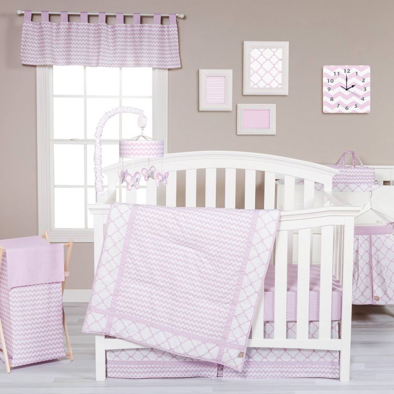Trend Lab Orchid Bloom Crib Bedding Set - 3pc