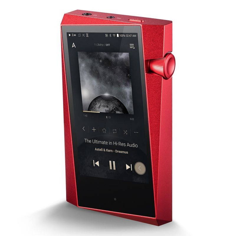 Astell & Kern SR25 Portable Music Player with Protective Case (Carmine Red/Black)