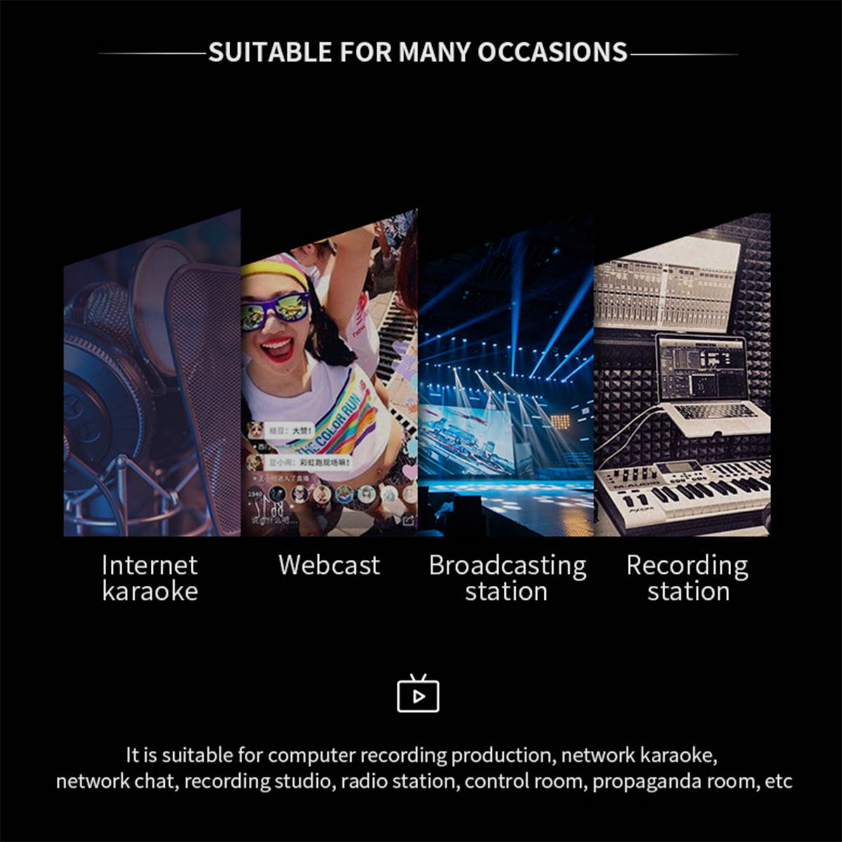 Blue Snowball Pop Filter - Customizing Microphone Windscreen Foam Cover for Improve Blue Snowball iCE Mic Audio Quality (Mouth)