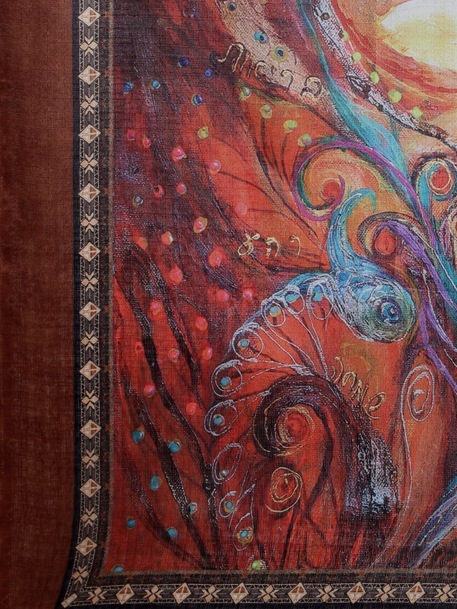 Saree Mall Multicolored Printed Dupatta