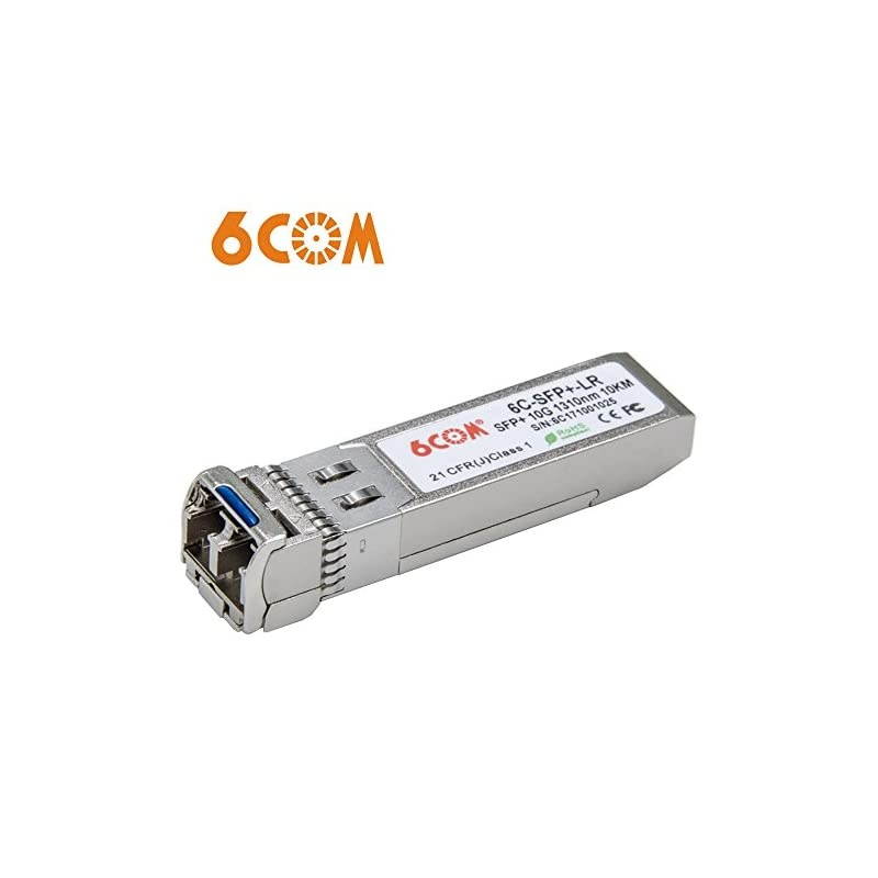 10GBase-LR SFP+ Transceiver, 10G Duplex LC Single-Mode Module for Juniper EX-SFP-10GE-LR/QFX-SFP-10GE-LR and Other Open Switches (DDM, 1310nm, 10km)