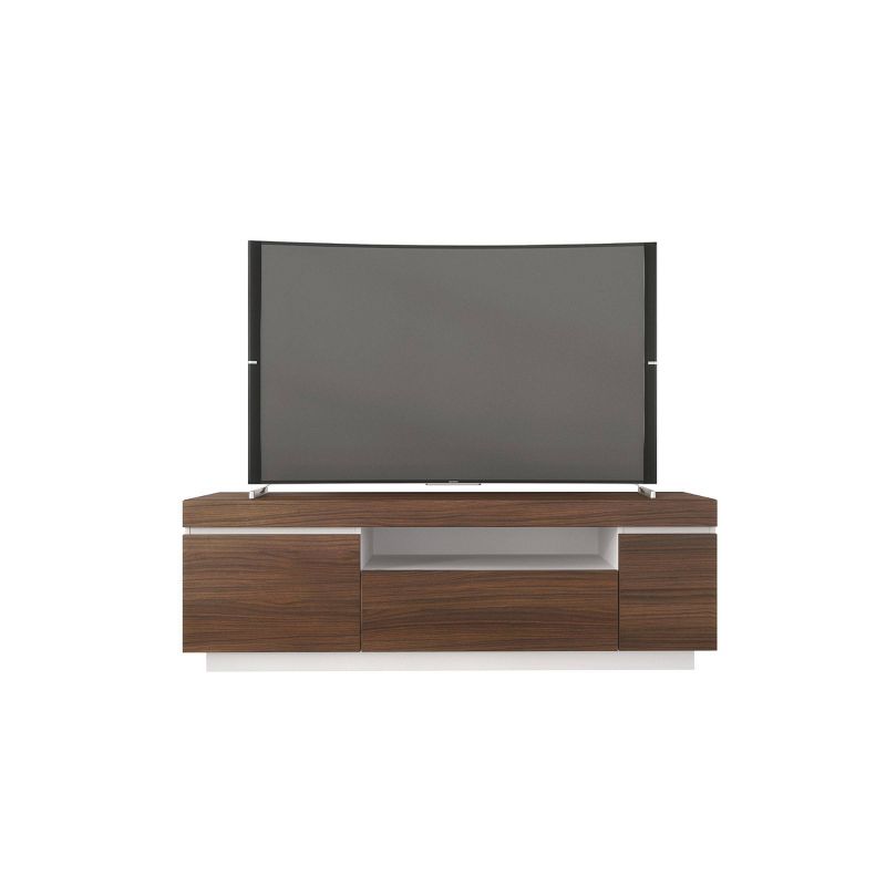 Cali TV Stand for TVs up to 60" Walnut/White - Nexera