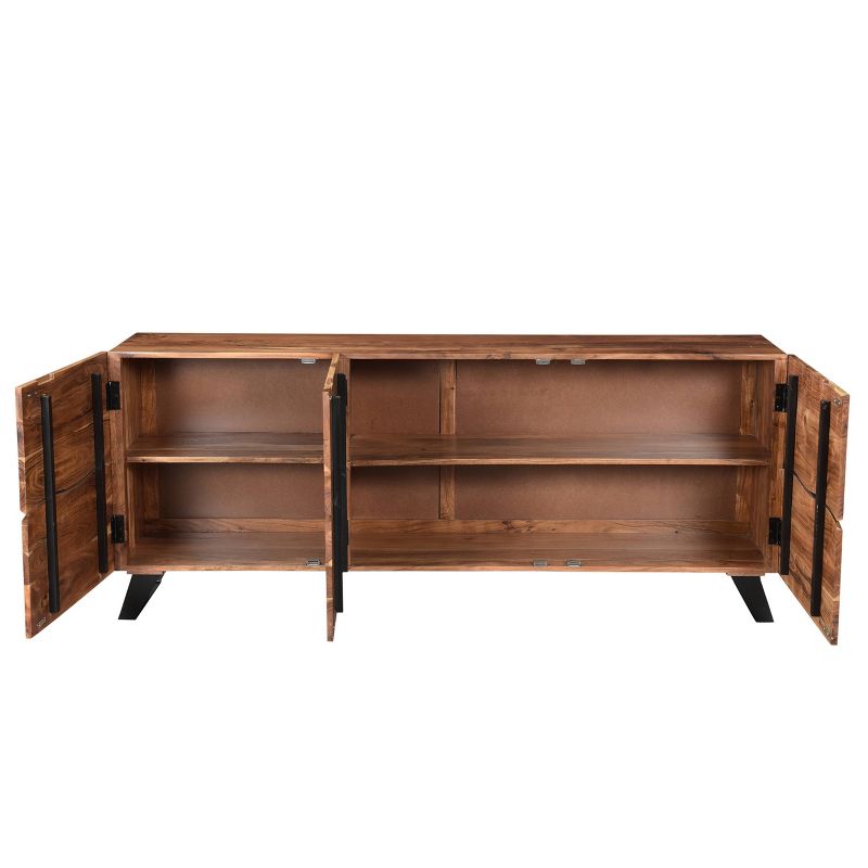 Acacia Wood 3 Doors Live Edge Sideboard - Timbergirl