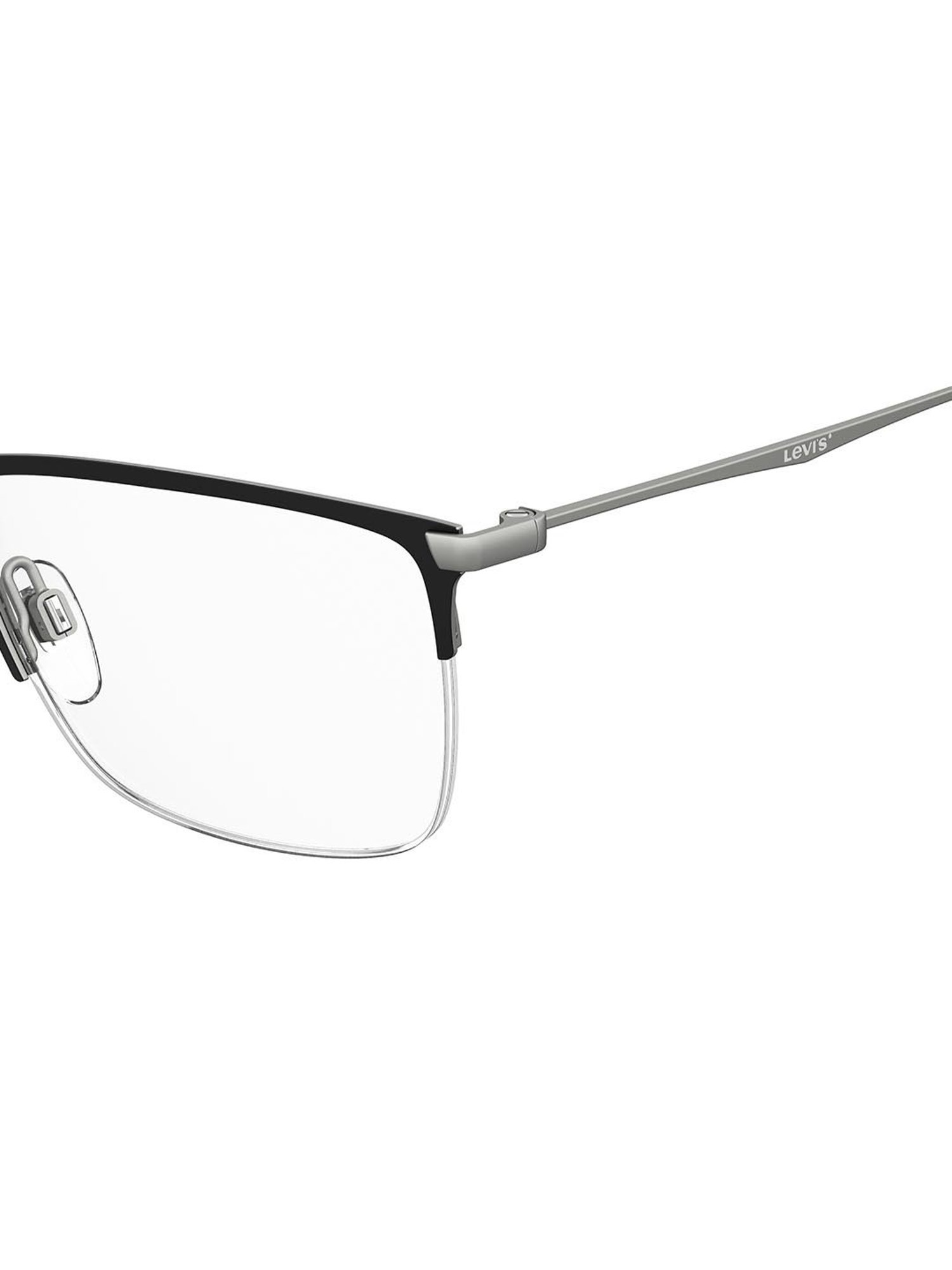 Levi's Black Rectangular Eye Frames for Men
