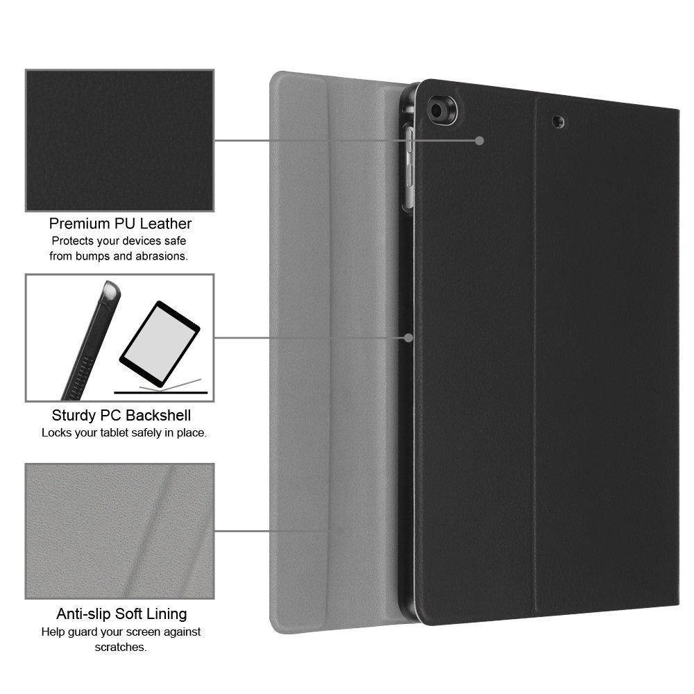 Fintie iPad 9.7 2018 / 2017 / iPad Air 2 / iPad Air Keyboard Case - Slim Shell Stand Cover w/ Magnetically Detachable Wireless Bluetooth Keyboard for iPad 6th / 5th Gen, iPad Air 1 / 2, Black