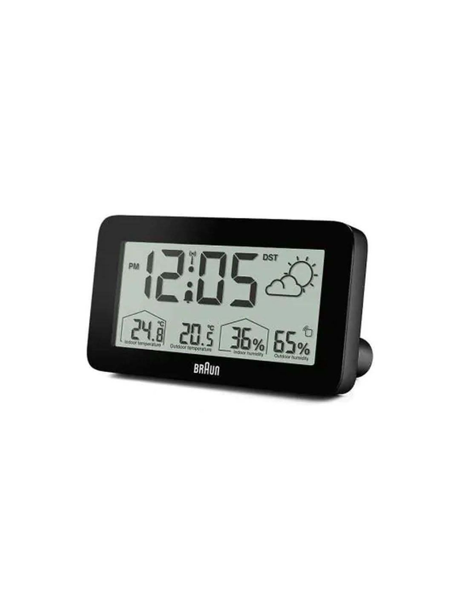 Braun Black Classic Analog Alarm Clock