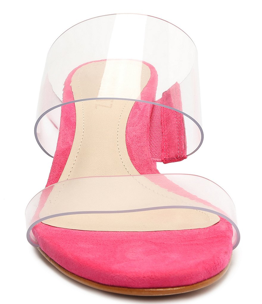 Schutz Victorie Clear Vinyl And Suede Dress Sandals