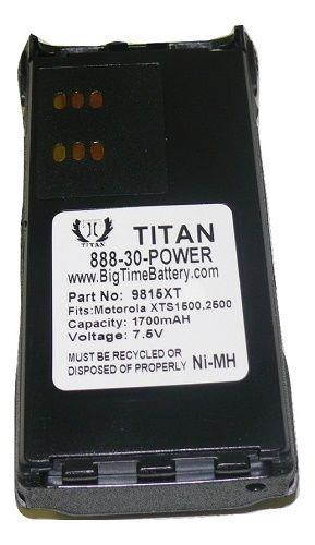 NTN9815 NEW Replacement Motorola NiMH Battery for XTS2500,MT1500,XT1500,PR1500