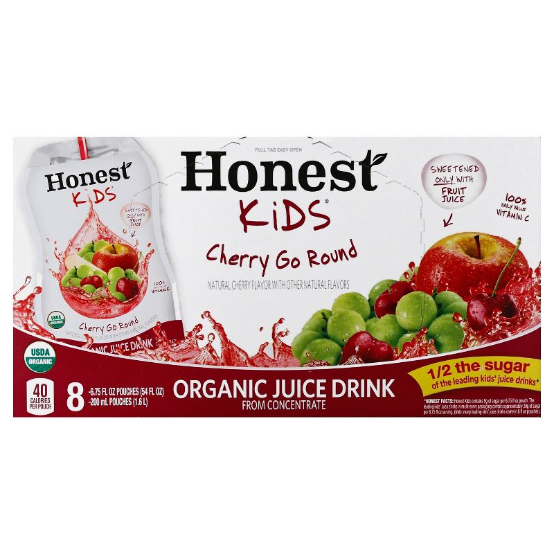 Honest Kids Cherry Go Round - 8pk/6.75 fl oz Pouches