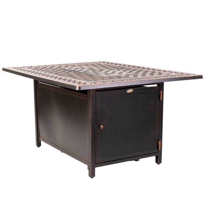 Meerin Rectangular Aluminum LPG Fire Pit - Fire Sense