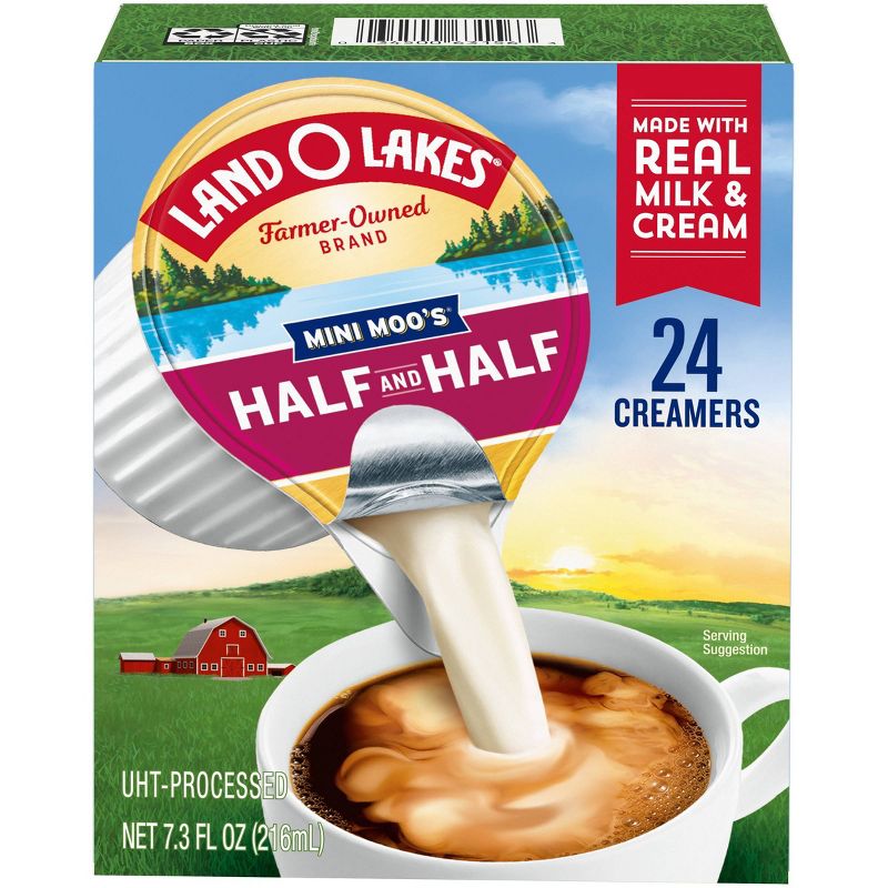 Land O' Lakes Mini Moo's Half & Half Coffee Creamer - 24ct