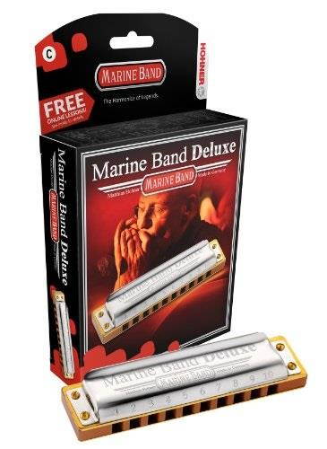hohner m2005bxb marine band deluxe harmonica, key of b
