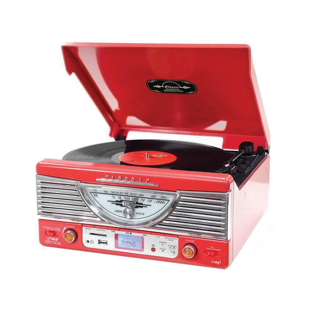 Turntable Record Player Speaker Portable Vinyl Player 3 Speed Dust Free Suitcase Autostop RCA Output AUX Input Headphone Jack BeltDriven Extra Stylus Free Audio Cable 9W Teal