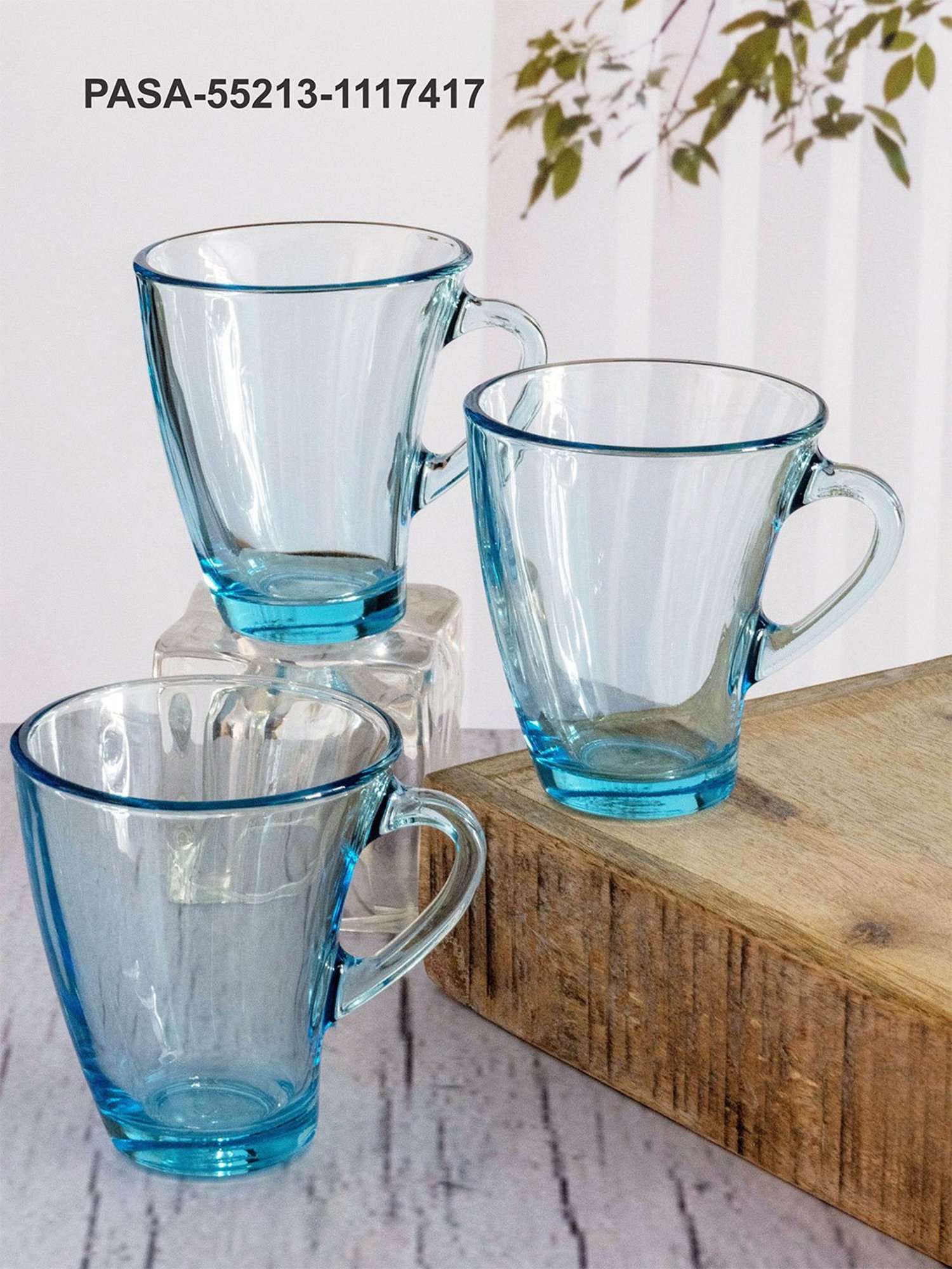 Pasabahce Transparent Glass Penguen Small Coffee Mugs - Set of 6 (170ml)