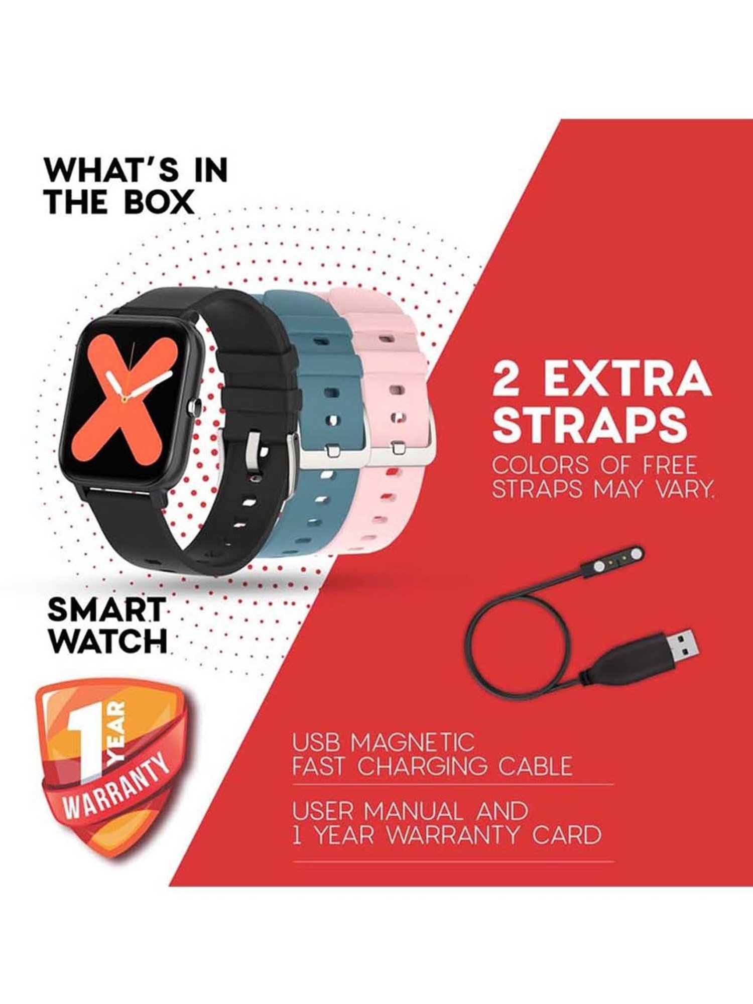 MAXX SX24 Pro Smart Watch with Real-Time Health Monitoring (Black)