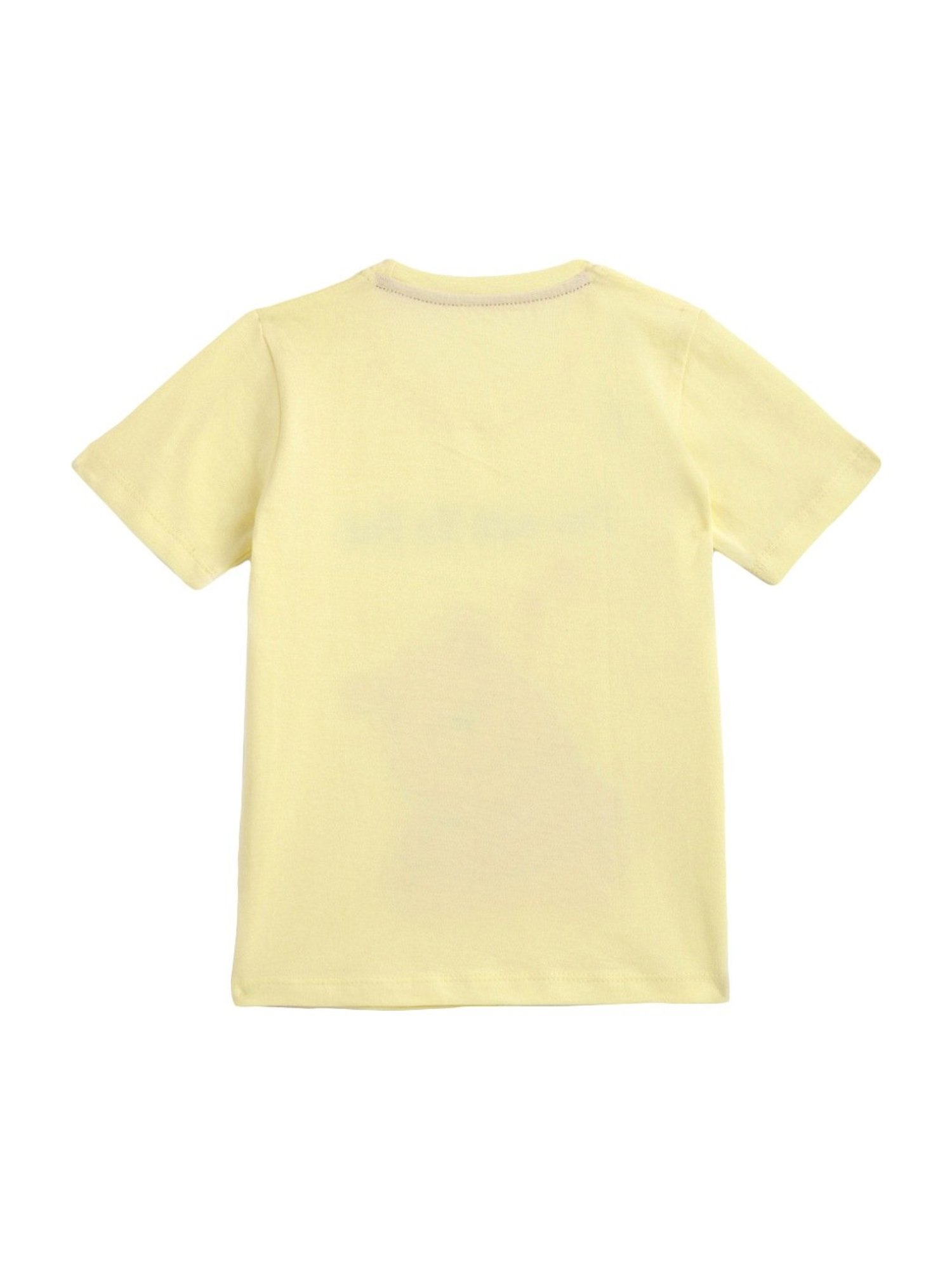 Kids Craft Yellow Cotton Printed T-Shirt & Shorts