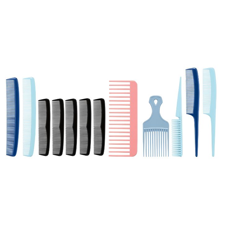 Conair Multipack Combs Made in USA - 12pc