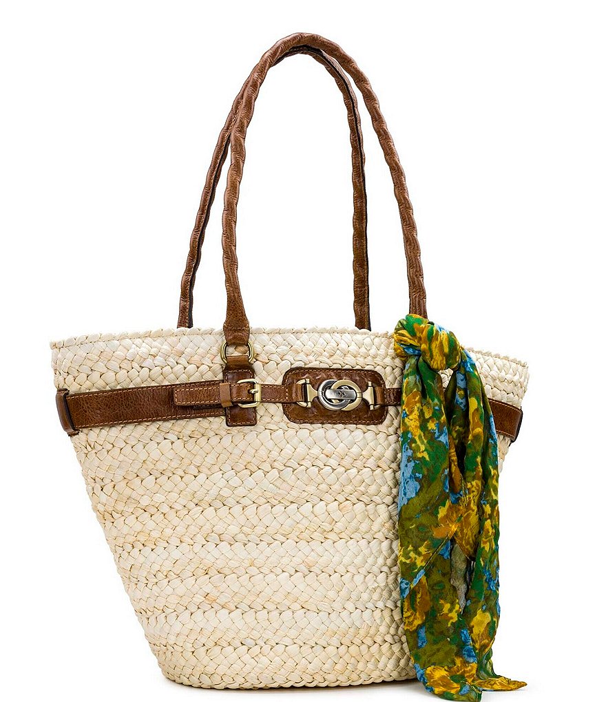 Patricia Nash Seasonal Collection Vieste Straw Tote Bag