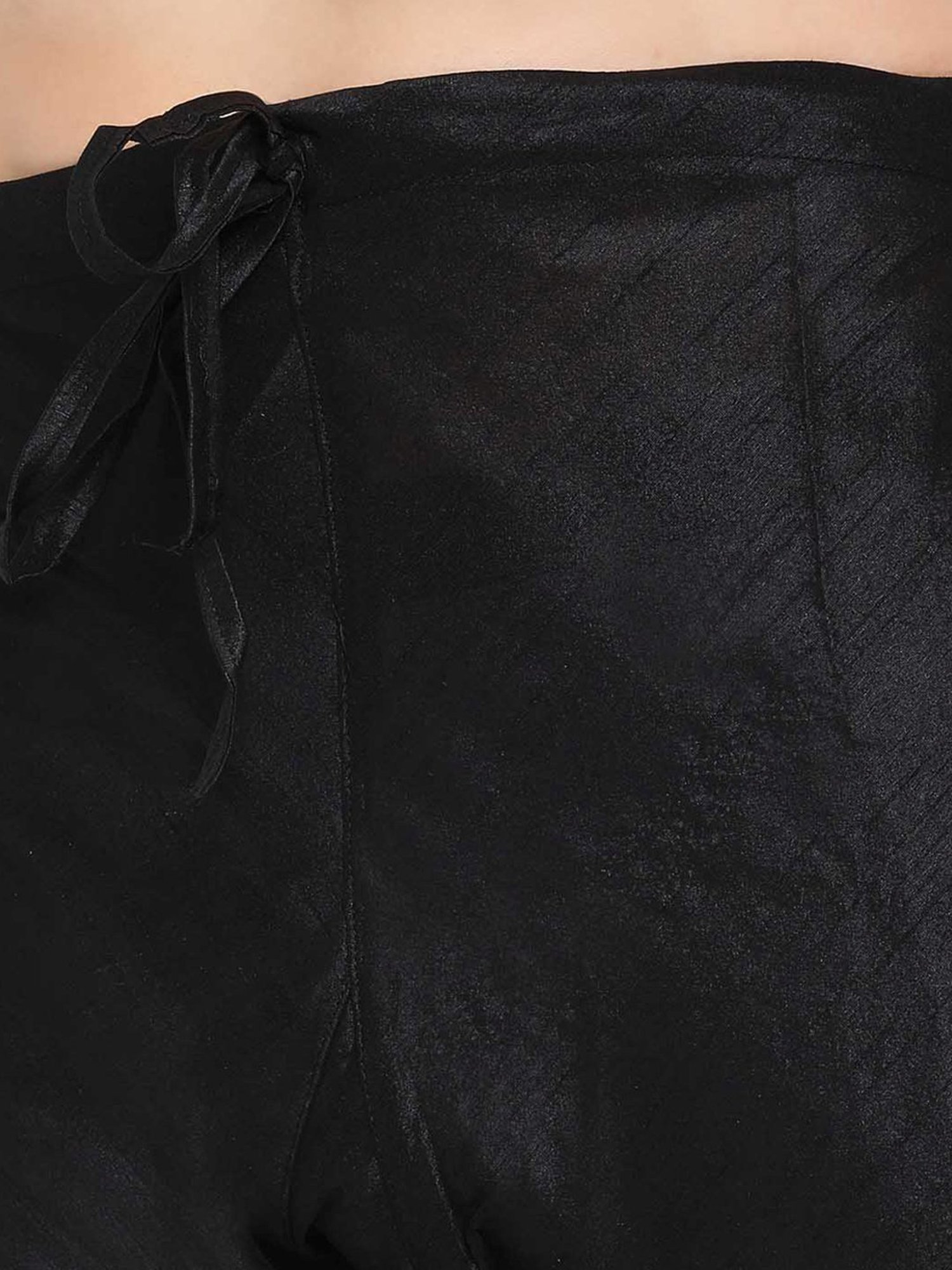 Sanwara Black Cotton Regular Fit Striped Kurta Bottom Set