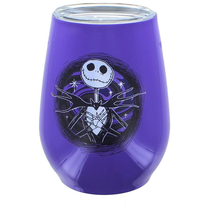 Silver Buffalo Nightmare Before Christmas Jack Skellington Stainless Steel Tumbler | 10 Ounces