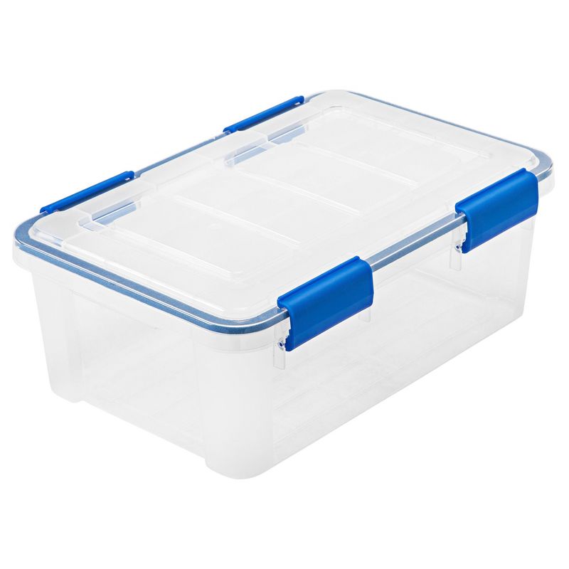 IRIS 16qt 6pk Weather Tight Storage Box Clear