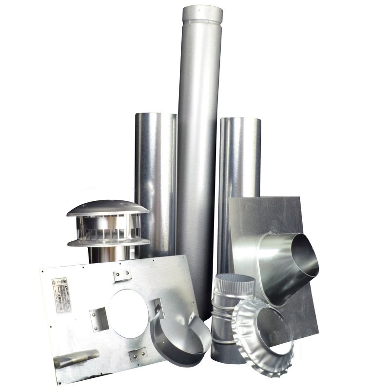 Mr. Heater F102848 Category I 4 Inch Stainless Steel Vertical Vent Kit for Big Maxx Natural Gas Heaters Including MHU80, MHU50, MHU75, and MHU45