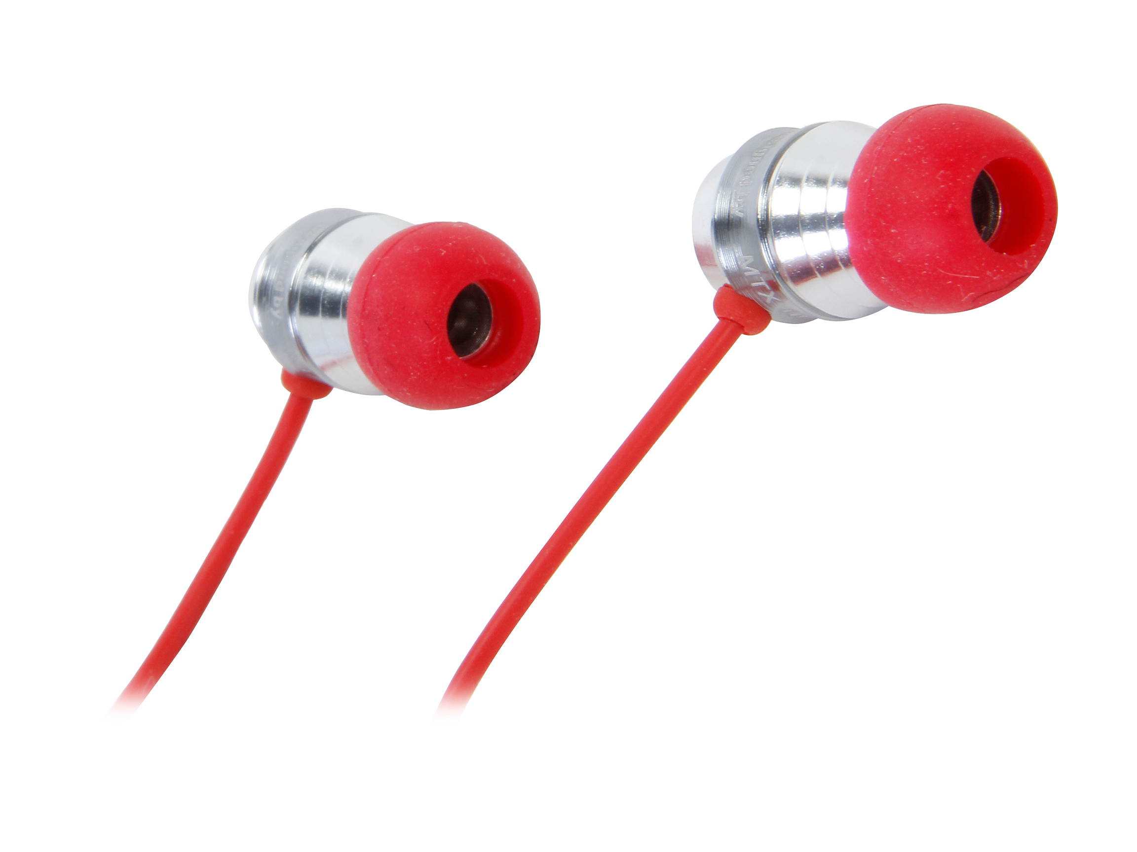 MTX StreetAudio Red iX2 - Red In Ear Acoustic Monitor Earbuds