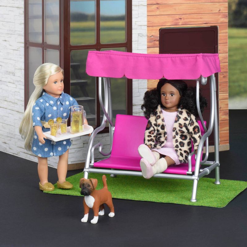 Lori Dollhouse Furniture for 6" Dolls - Garden Patio Set
