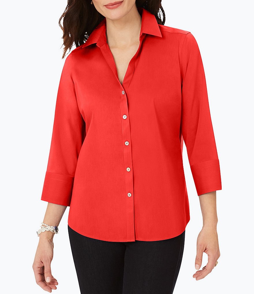 Karyn Seo Hazel Lattice Lace Linen Top