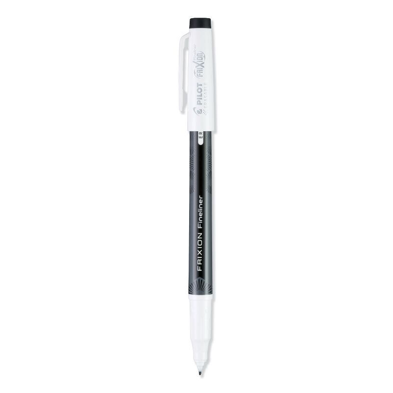 Pilot FriXion Erasable Stick Marker Pen, 0.6 mm, Black Ink/Barrel, Dozen 11485