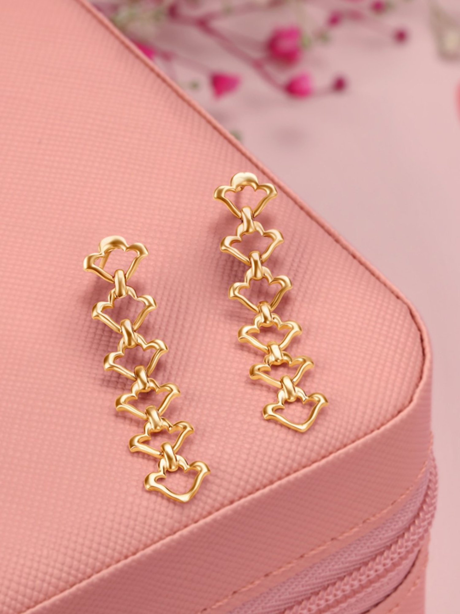 P.C. Chandra Jewellers 14 kt Gold Earrings